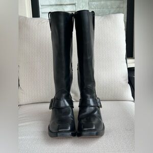 John Fluevog Black Heeled Boots